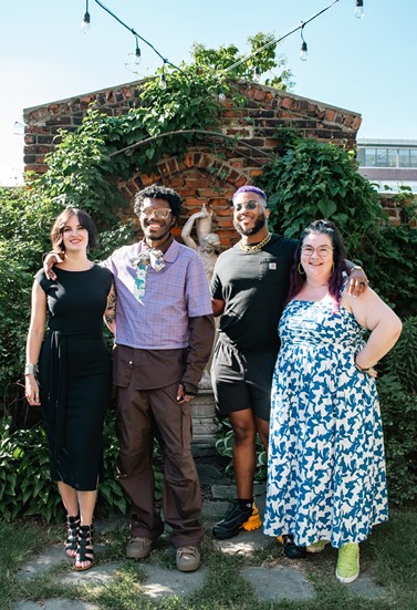 From left to right: NOVA 24 board member Tryst Red, co-founder Raymar, board member Miles Reuben, and co-founder Mara Magyarosi-Laytner. - Dalayni Boston