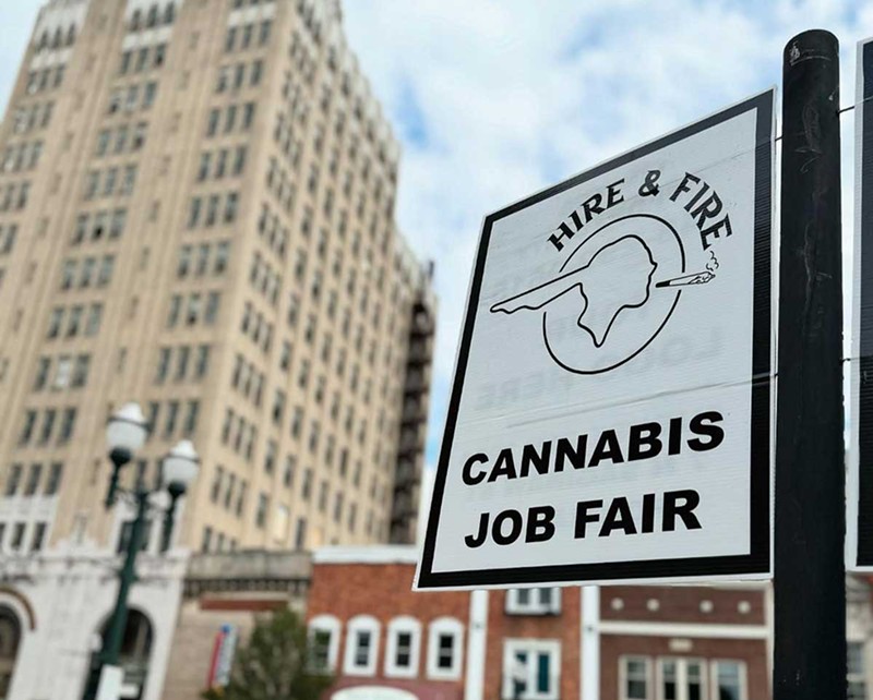 The “Hire N’ Fire Cannabis Industry Job Fair and Networking Event” is set for Monday, Sept. 9 in downtown Pontiac. - Instagram, @hirenfireevents