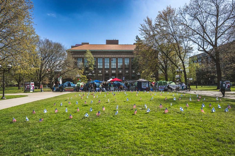 The U-M student encampment remained in place from Monday, April 22 until Tuesday, May 21. - Doug Coombe