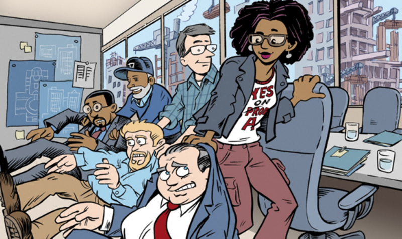 Artwork by Sean Bieri for our Oct. 26 cover story, 'A seat at the table.' - Courtesy Sean Bieri