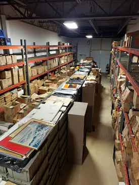 A metro Detroit warehouse is packed with Black historical artifacts, which Ali and Alima are working to organize. - Courtesy photo