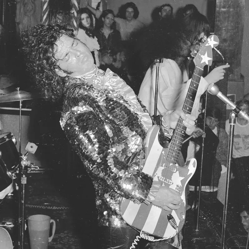 The MC5 on stage at the Grande Ballroom. - Charles Auringer