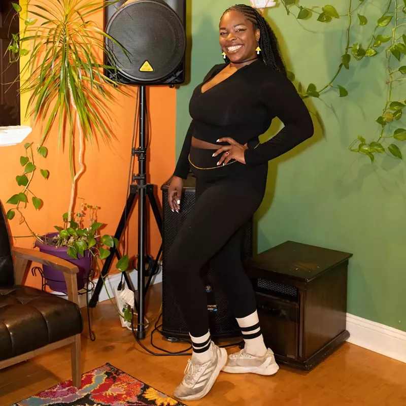 Fitness instructor Morgan Gardner-Catanese has found a new welcoming home in Detroit. - Joe Maroon