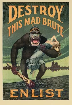 Would you accept a hot dog from this man? We didn't think so. - 1917 US propaganda, Harry R. Hopps, from Wikipedia