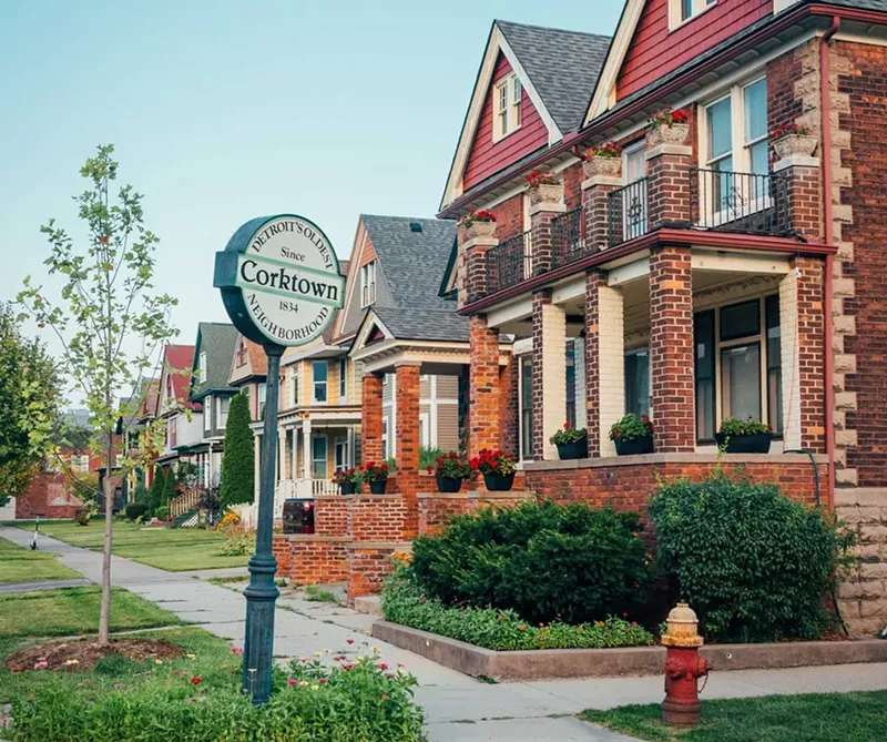 Corktown is one of the few neighborhoods in Detroit with a strong middle-class. - Shutterstock