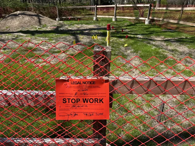 The city of Detroit posted a stop work order on Saturday after receiving complaints from residents. - Steve Neavling
