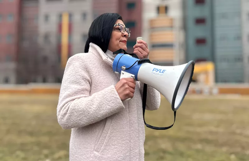 U.S. Rep. Rashida Tlaib is joining protesters at Clark Park in Detroit as part of what is billed as a National Day of Defiance and Mass Mobilization. - Steve Neavling
