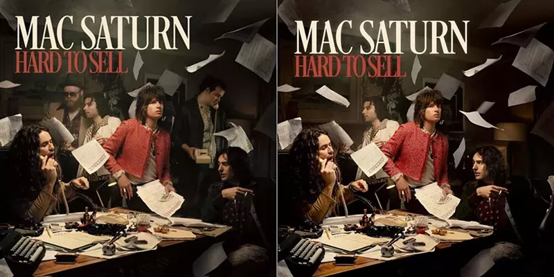 Mac Saturn even Evan Mercer Photoshopped off of the cover of Hard to Sell (along with another former band member, ex-bassist Jive Moses). - Courtesy photos