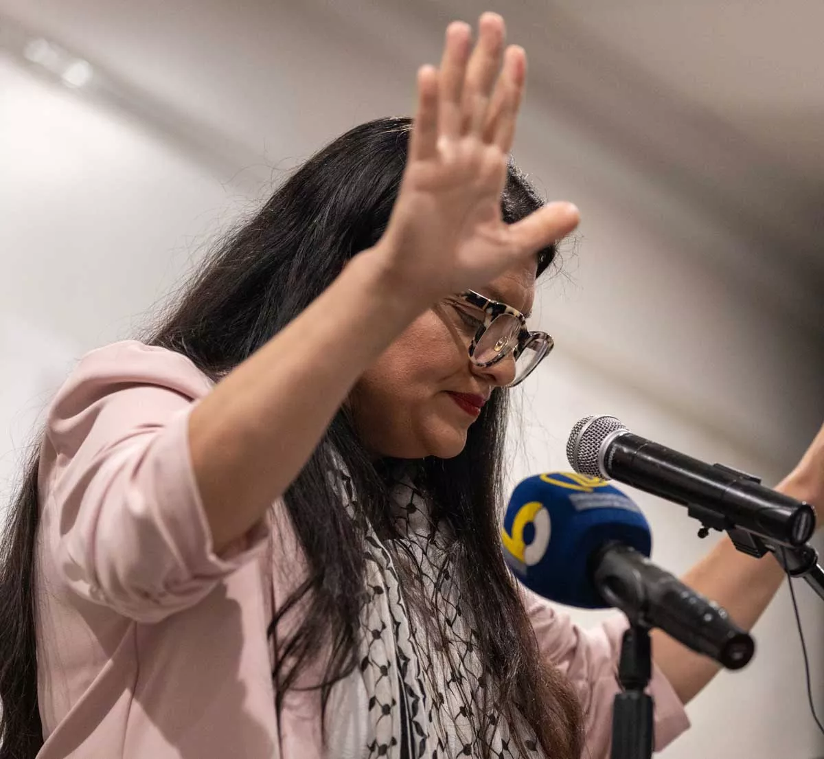 U.S. Rep. Rashida Tlaib speaking in Dearborn in February. - Shutterstock