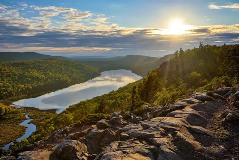 Porcupine Mountains Wilderness State Park. - Shutterstock