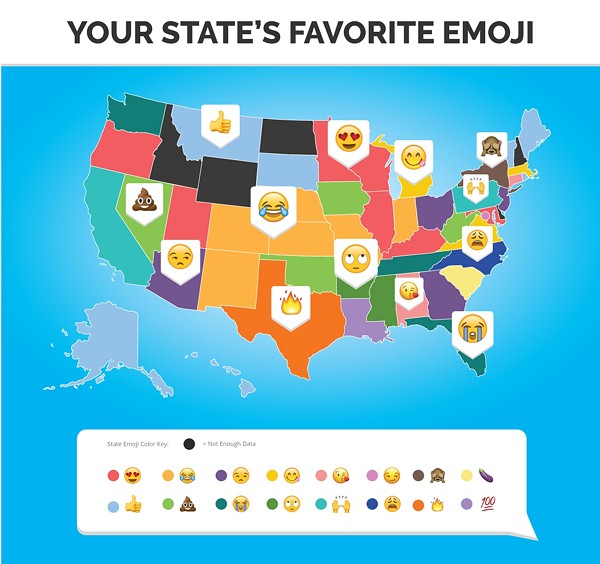 Michigan residents use this emoji more than any other