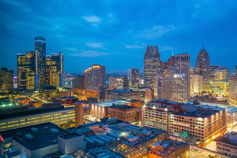 Downtown Detroit. - Shutterstock