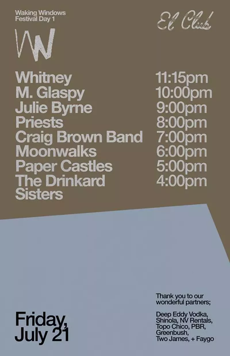Waking Windows Festival at El Club releases set times for this weekend (3)