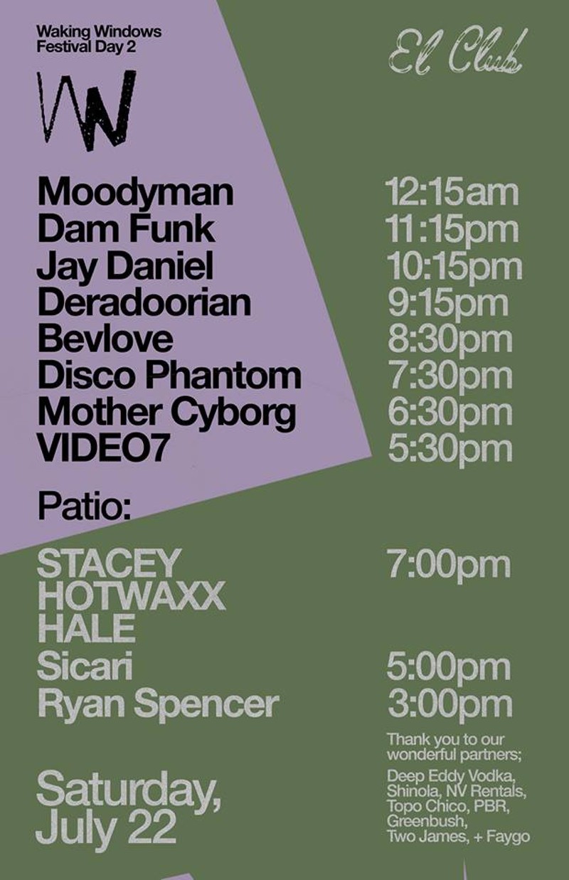 Waking Windows Festival at El Club releases set times for this weekend (4)
