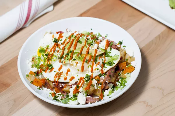 Smoked corn beef hash - Tom Perkins