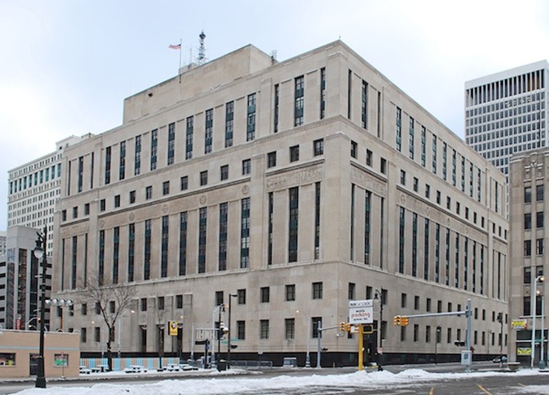 Theodore Levin United States Courthouse in Detroit, taken January 2010 by Andrew Jameson. - Courtesy Creative Commons
