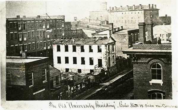 Catholepistemiad, the old “University Building,” in Detroit in 1858. - Burton Historical Collection