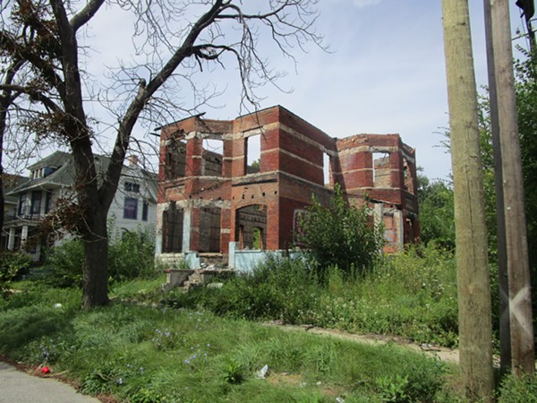Dilapidated building on Pulford Street west of Mount Elliott Street. - Michael Jackman