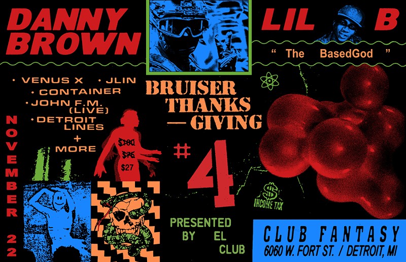 Danny Brown will perform with Lil B for Bruiser Thanksgiving 4 (2)