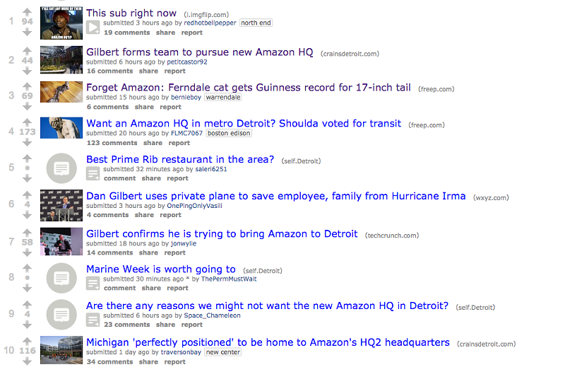 You can sign a petition to convince Amazon to open up new headquarters in Detroit