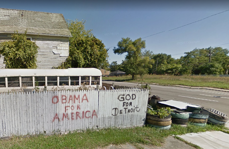 The Elmwood Fence, Sept. 2013. - Google Street View