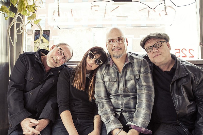 The Pixies, from left: David Lovering, Paz Lenchantin, Joey Santiago, and Black Francis. - TRAVIS SHINN