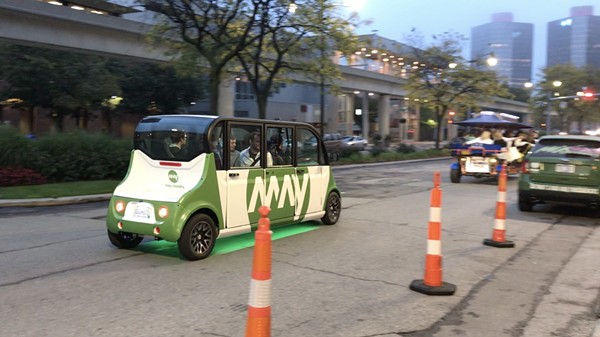 Autonomous shuttle for Bedrock employees is testing in Detroit this week