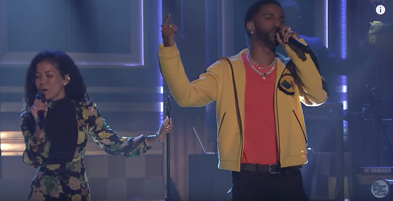 Watch Jhené Aiko and Big Sean share the stage on 'Tonight Show'