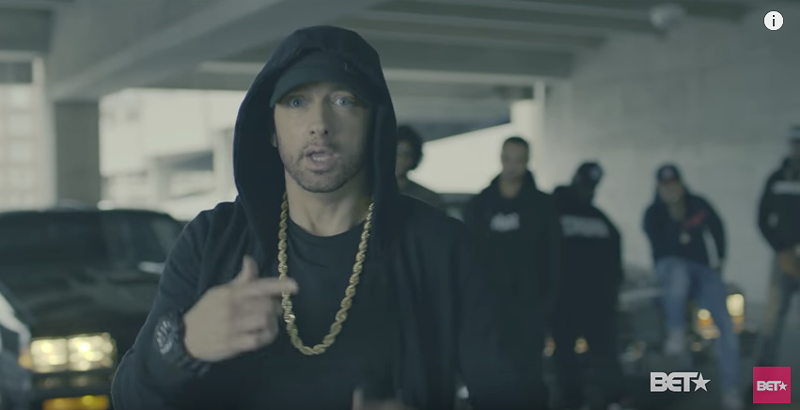 Almost every late night TV host parodied Eminem's Trump diss track last night
