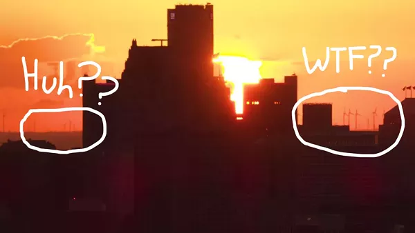 Why does Detroit's Amazon HQ2 pitch show wind turbines around downtown?