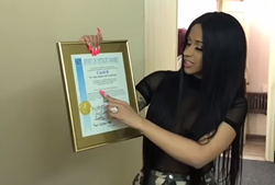 For some reason city council gave Cardi B a Spirit of Detroit award