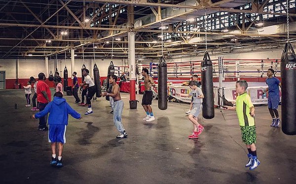 Children at Detroit's Downtown Boxing Gym. - COURTESY PHOTO