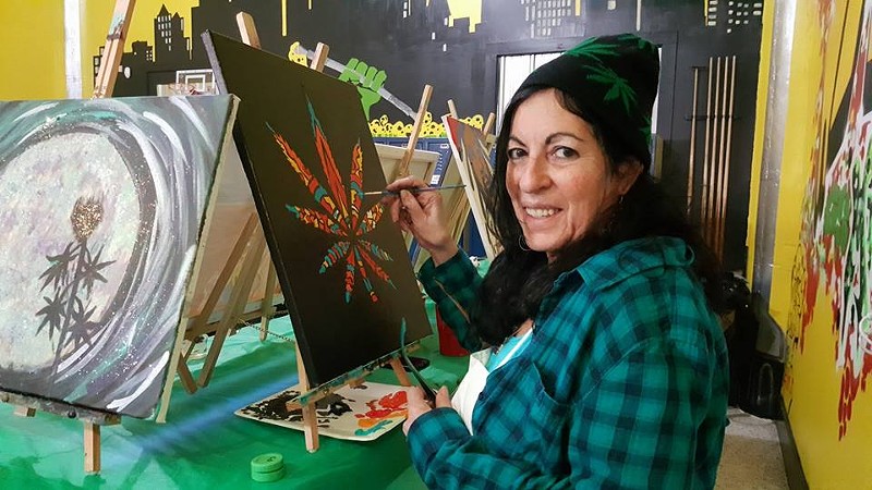 'Puff, Puff, Paint' is like 'Painting With a Twist,' but with pot