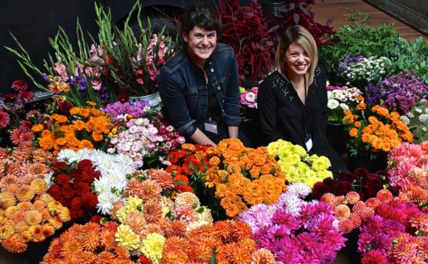 Lisa Waud (left) and Haley Lertola during Detroit Flower Week. - Sarah Rose Sharp