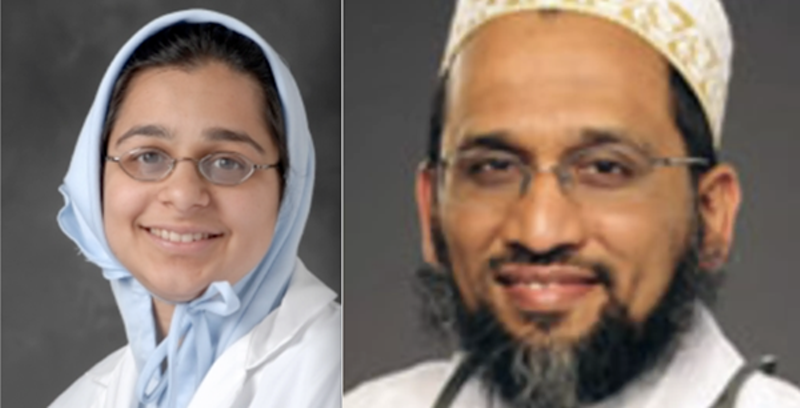 Dr. Jumana Nagarwala (left) and Dr. Fakhruddin Attar (right) along with Attar's wife, are accused of female genital mutilation. - PHOTOS VIA HENRY FORD HEALTH SYSTEM AND ST. JOSEPH MERCY HEALTH SYSTEM, RESPECTIVELY
