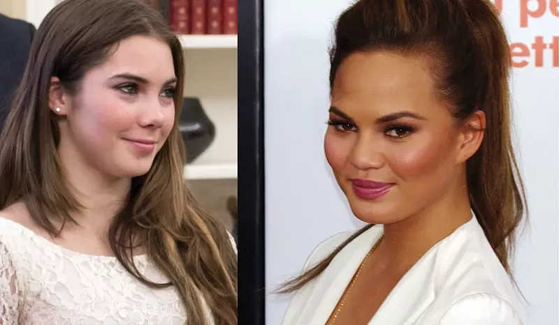 McKayla Maroney, left, and Chrissy Teigan. - Wikimedia Commons
