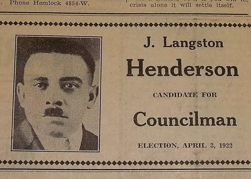 As soon as it incorporated as a city in 1922, Hamtramck had an African American, Dr. James Henderson, on its city council. - Collection of Greg Kowalski