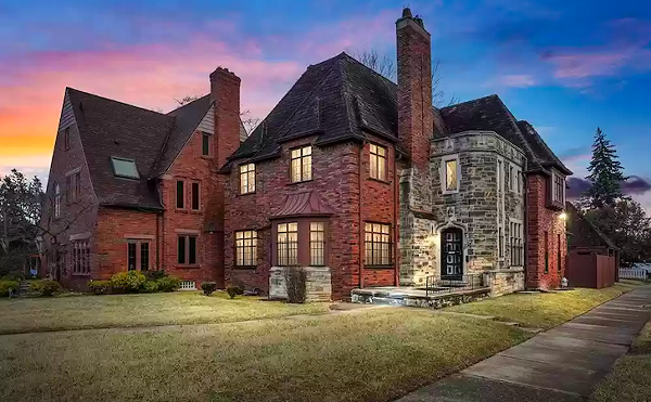 This $195K home is a small castle on Detroit's west side