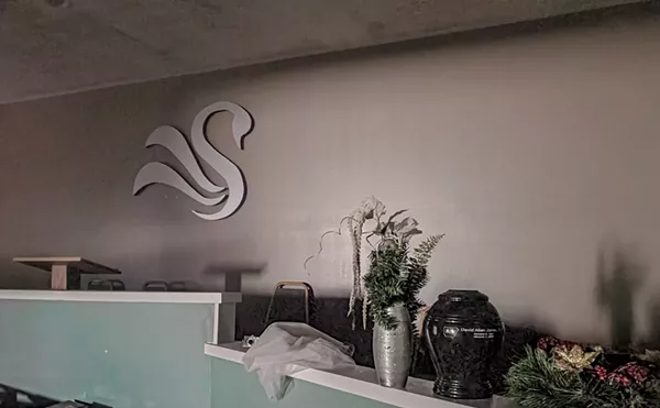 The Swanson Funeral Home in Flint was forced to close in 2017.