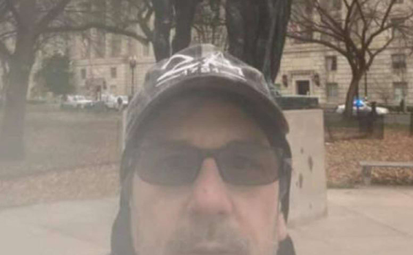 Anthony Michael Puma selfie in Washington D.C. on Jan. 6.