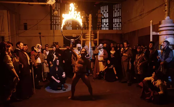 Space Dive is an annual party with elaborate props and stage designs celebrating Star Wars in Detroit.