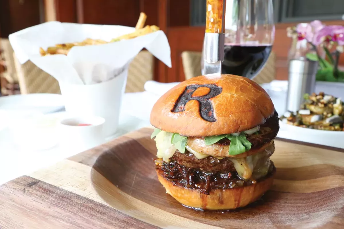We tried the Rugby Grille's 55 foie burger