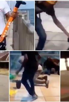 Viral video shows scofflaws vandalizing scooters, attacking random people in Detroit