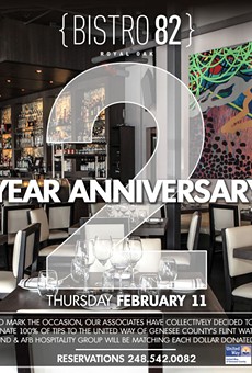 Bistro 82 celebrates two-year anniversary with a fundraiser for people in Flint water crisis