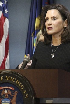 Gov. Gretchen Whitmer at a recent press conference