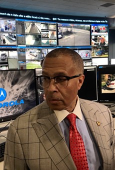 DPD Chief James Craig inside the city's Real Time Crime Center at police headquarters.