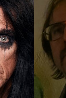 Alice Cooper, left, covered a song by Matthew Smith's (right) band Outrageous Cherry.