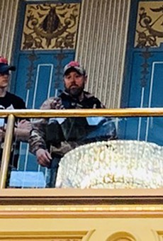 Armed protesters stormed the Michigan Capitol building in April 2020.