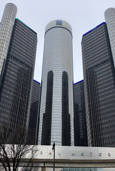 General Motors' Renaissance Center in downtown Detroit.