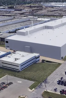 A rendering of the Jeep Grand Cherokee assembly plant on St. Jean in Detroit.